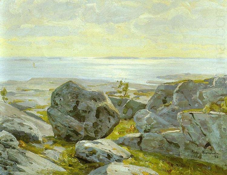 Victor Westerholm Coast view from Alandia china oil painting image